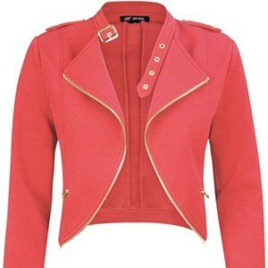 Women's Classic Crop Rider Zip UP Jacket